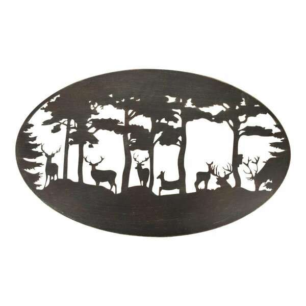 Kd Etagere Oval Deer Wall Art Black KD3755956